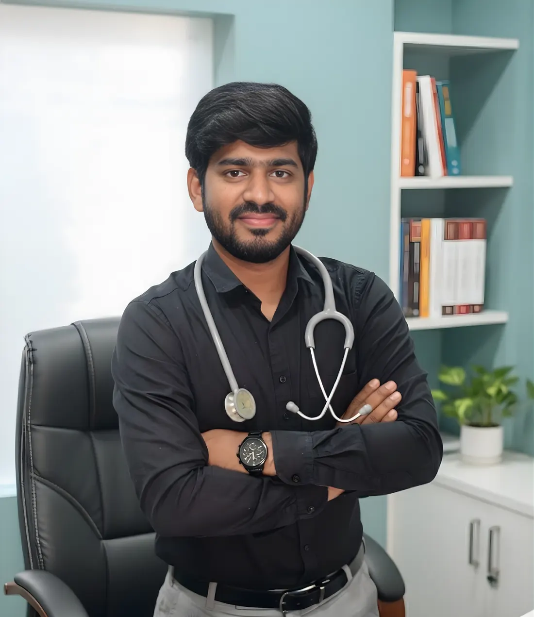 Dr Prashanth Vasala, homoeopathic physician at Suraksha Homoeo Clinic