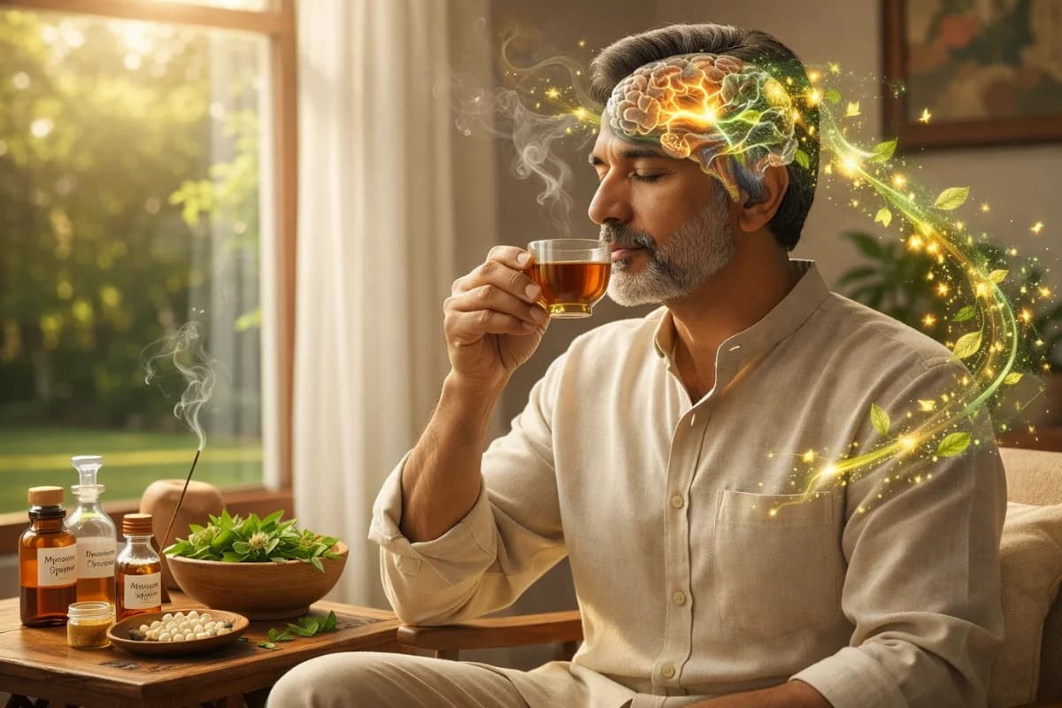 Calm mind and sleep support theme at Suraksha Homoeo Clinic